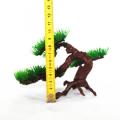 Fish Tank Aquarium Rock Bonsai Ornament Plastic Artificial Pine Tree Plant. 