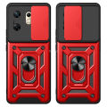 Quiberk for Infinix Zero 30 4G Phone Case Slide Camera Cover Magnetic Kickstand Hard Shockproof Armor Back Casing. 