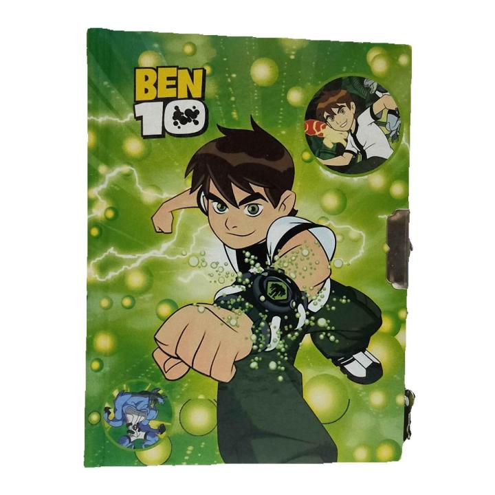 Small Fancy Lock Diary for Boys BenTen, Pages 48, Size 14x11cm,