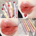 Gege Bear Jelly Lipstick Pen Heart Shape Mirror Watergloss Lip Glaze Moisturizing Sexy Lip Tint Long-lasting Waterproof Lips Makeup. 