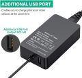 44W 15V 2.58A Sürface Book Charger Sûrface Pro Charger Power Supply for Surface Pro 3 Pro 4 Pro 5 Pro 6 Pro 7 Surface Go 1/2 Surface Laptop 1/2/3 Surface Book 1/2 Charger Adapter. 