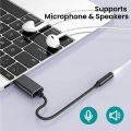 USB to 3.5mm Jack Audio Adapt USB to Aux Cable External Stereo Sound Card Support USB to TRRS 4-Pole Aux Port. 