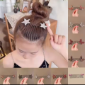 2pc Children's Invisible Broken Hair Hairpin Cartoon Anime Doll Invisible Hair Clip Headwear Fixed Insert Comb Accessories. 