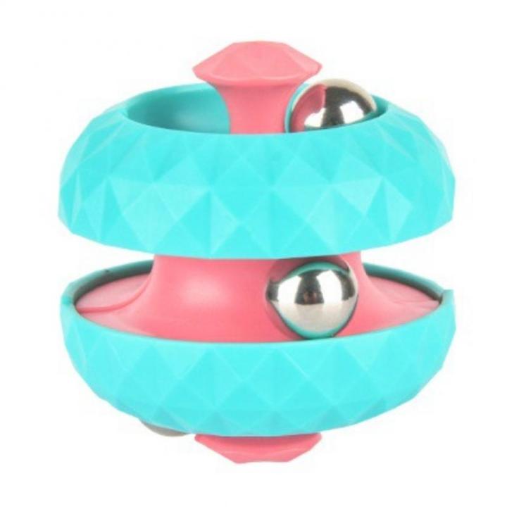 【Nice Day Toy Findings Store】Rotating Marble Track Magical Metal Fingertip Toys For Adult Stress Relief Spin Bead Puzzles Intelligence