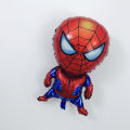Primodia Printed 5 Pcs Spiderman Theme Foil Balloon for Birthday Decoration Party  (Red,Blue + Ribbon ). 