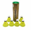 Ghafoor Gold Shuttle Box Premium Quality Badminton Plastic Shuttlecock – Class Shiriya Durable Fast Flight for Training & Match Play High  (Pack Of 6). 