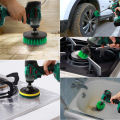 9Pcs Drill Brush Attachment Kit Power Scrubber Drill Brushes with 6 inch Long Reach Extension for Cleaning Bathroom, Kitchen, Garden, Floor, Tub, Bbq Tool, Automotive. 