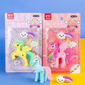 Cute Unicorn Erasers - Erasers set for girls - Rainbow Clouds and Unicorn Erasers set - Cute Stationary. 