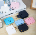 3-in-1 Rotatable Extension Plug Adapter - 360° Multi-Plug Ultra-Thin Socket Converter, Foldable Wireless Charger Plug, Slim Power Outlet Adapter, 2-Prong, 10A, 2500W for Home, Office, Travel, Compact Wall Socket, Narrow Slot Expansion, Portable Adapter. 