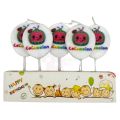 Cocomelon Candles - Cake Decoration Candles - Multi Colors - Unisex Theme - Pack Of 5 Candles. 