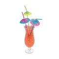 Disposable Umbrella Straws - Party Drinking Straw with Paper Umbrella. 