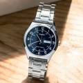 Original Casio - MTP-V006D-2BUDF - Stainless Steel Wrist Watch for Men. 