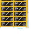 Weight Stack Labels 5kg to 150kg Self Adhesive Weight Stickers for Workout. 