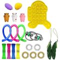 NYT 25Pcs/30Pcs Creative Adults Fidget Toy Set Cheap Sensory Fidget Toys Pack Children Squishy Sensory Antistress Relief Figet Toys. 