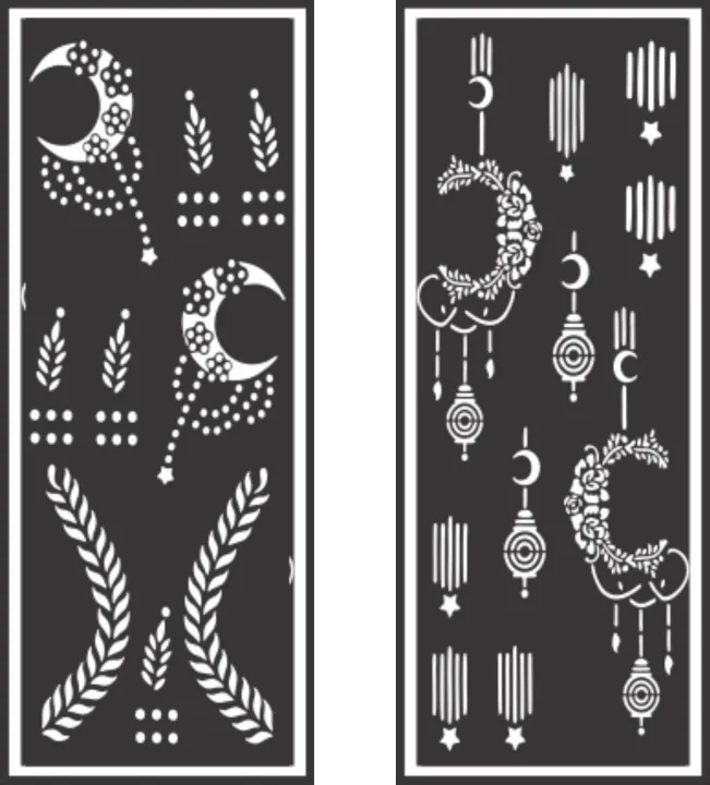 Chand Sticker Chand Rat Arabic Bridal Mehndi Design Henna Mehandi Stencils Stickers ...