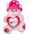 Teddy Bear With Cap Pink. 
