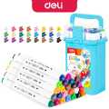 Deli EC187 Dual-Tip ColoRun Sketch 24 Color Markers. 