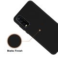 Vivo Y20 Matte Black TPU Case Slim Flexible Shockproof Back Cover with Anti-Slip Finish. 