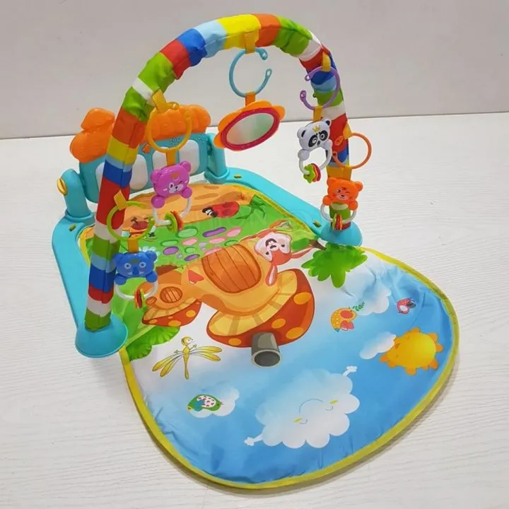 Huanger%203%20In%201%20Newborn%20Baby%20Play%20Gym%20Piano%20Toddler%20Activity%20Fitness%20Rack%20Play%20Mat,%20Play%20Gym%20For%20Newborn%20Babies%20-%20Image%204