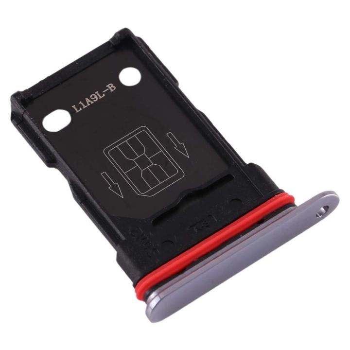 OnePlus 8T Dual SIM Tray Sim Jacket Sim Slot For OnePlus 8T -Lunar Silver