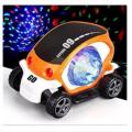 360 Degree Rotating 09 Car Musical Car Rotate 360° with Flashing Light & Music With Bump And Go Toy (Multicolor). 