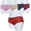 Pack of 3 Trendy Polka Dot Seamless Cotton Panties | Elegant, Breathable & Stylish Innerwear | Perfect for College, Office, Travel & Gift for Wife. 