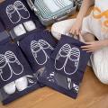 Travel Storage Shoe Bags Dust-Proof Non-Woven Shoe Bag -Transparent Clear Window with Rope. 