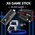 ORIGINAL M8 / M22 / X6 / X2 PRO / M15 / X2 Plus Wireless Retro Game Console  | Plug and Play Video Game Stick | Built in 20000+ Games | 9 Classic Emulators | 4K High Definition HDMI Output for TV with Dual 2.4G Wireless Controllers (64 GB Memory Card). 