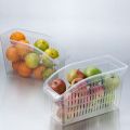 2 PCS/lot Multipurpose Plastic Storage Organizer Fridge Freezer Storage Box Basket Container. 