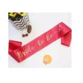 Bride To Be Satin Sash For Bridal Shower Pink, White, Black, Purple, golden, Red. 