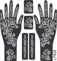 Mehndi sticker stencil designs. 