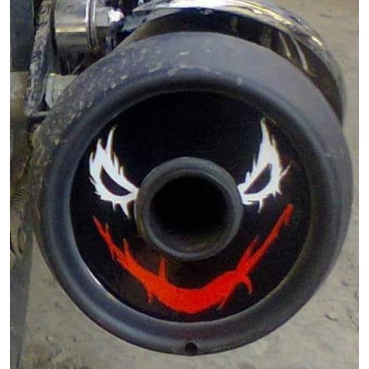 Joker Smile Silenceer Hole Sticker-SS Traaders