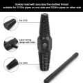 1 Set Double-Head Tap Faucet Valve Screw Extractor Set Damaged Broken Wire Water Pipe Bolt Remover Multipurpose Home Tools. 