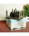 Taj Mahal Gifts - Metal Taj Mahal Statue Show Piece Symbol of Love Gift Item-Metal Taj Mahal - Black & Gold. 