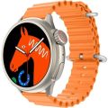 AK99 Round Shaped Smart Watch  - Ultra with 7 Set Strap and Watch and Wireless Charger - Latest Arrival - Smartwatch -. 