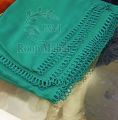 Crinkle Chiffon Dupatta Lightweight Fancy 4 Side Ring Lace Elegant Party Wear for Women & Girls Multiple Colors. 