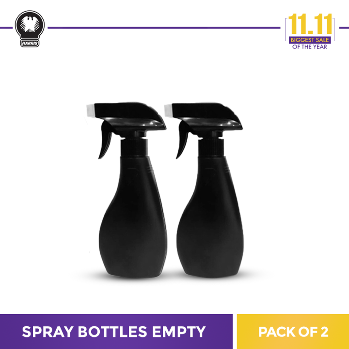 Black HDP Spray Bottle Empty (Pack of 2)