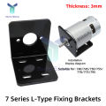 775 DC Motor Mount Bracket 7 Series Universal L / U Shaped Fixing Mounting Bracket for 745/750/755/770/775/795 DC Motor. 