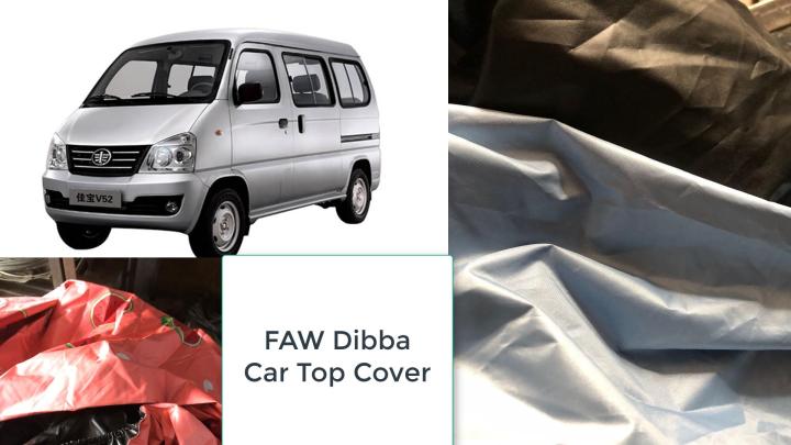 FAW X-PV Water and Dust Proof Car Top Cover Double Coating Material- Full Body Cover - Good Quality