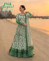 14th August Dress For Women - Digital Printed Maxi with Trouser & Dupatta 3-Piece Suit For Independence Day Dress. 