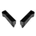 【High quality plastic】Car Seat Box Storage Car Seat Side Pocket Gap Slit Pocket Storage Organizer(model: plastic-Set with 2-Black). 