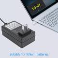 21V 2A 18650 Lithium Battery Charger DC5.5mm US EU Plug Power Adapter Charger for 18490 14650 14514430 Li-ion Battery Pack. 