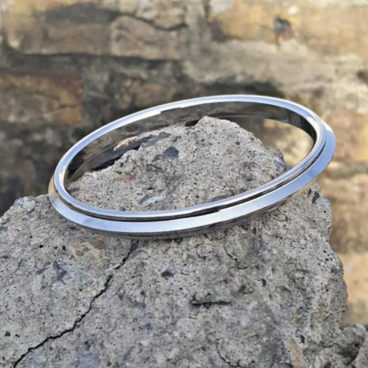 AlRashid Shopping Store Silver High Quality Heavy Stainless Steel Bracelet/Kara for Boys and Men