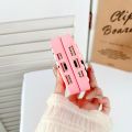 ♥Ready Stock +FREE Shipping+COD♥3D cute cartoon labubu pink and black patchwork color silicone case for iPhone 11 12 13 14 15 16 Pro Max casing Cartoon animal soft silicone protective cover for iPhone case. 