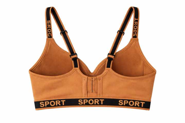 Aizal Women Padded Sports Bra with Back Hook – Comfortable Workout Bra ...