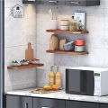 Wall Mounted Floating Shelves Set of 3, Wall Mounted Shelf for Bathroom, Bedroom, Living Room White by Home Décor Decorative. 