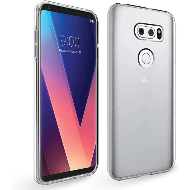 LG V30 / LG V30Plus Case Transparent Soft TPU Silicon Clear Crystal Back Cover