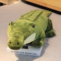 Simulation Large Soft Crocodile Plush Toy Fluffy Full Stuffed Animal Pillow Green Giant Alligator Sofa Cushion Kid Birthday Gift. 
