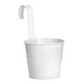 Hanging Flower Pot Sturdy Natural Style Iron Exquisite Metal Bucket for Balcony. 