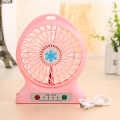 hot selling led colorful light three speeds rechargeable battery 2600mah handheld fan usb charge portable mini fan. 
